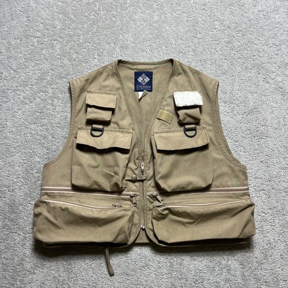 Columbia Other - VINTAGE Columbia Sportswear Vest Mens S?? Fishing Utility Multi-Pocket Gorpcore